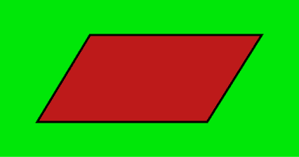 área do paralelogramo