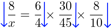 inversão das setas