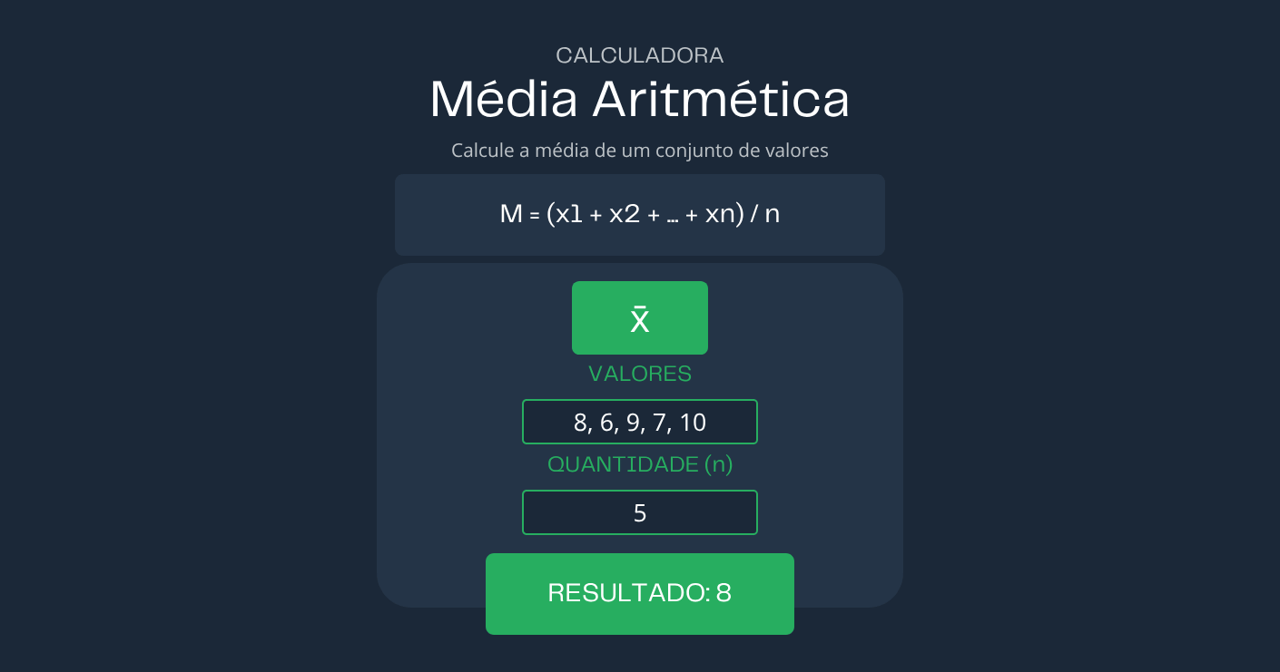 Calculadora de Média