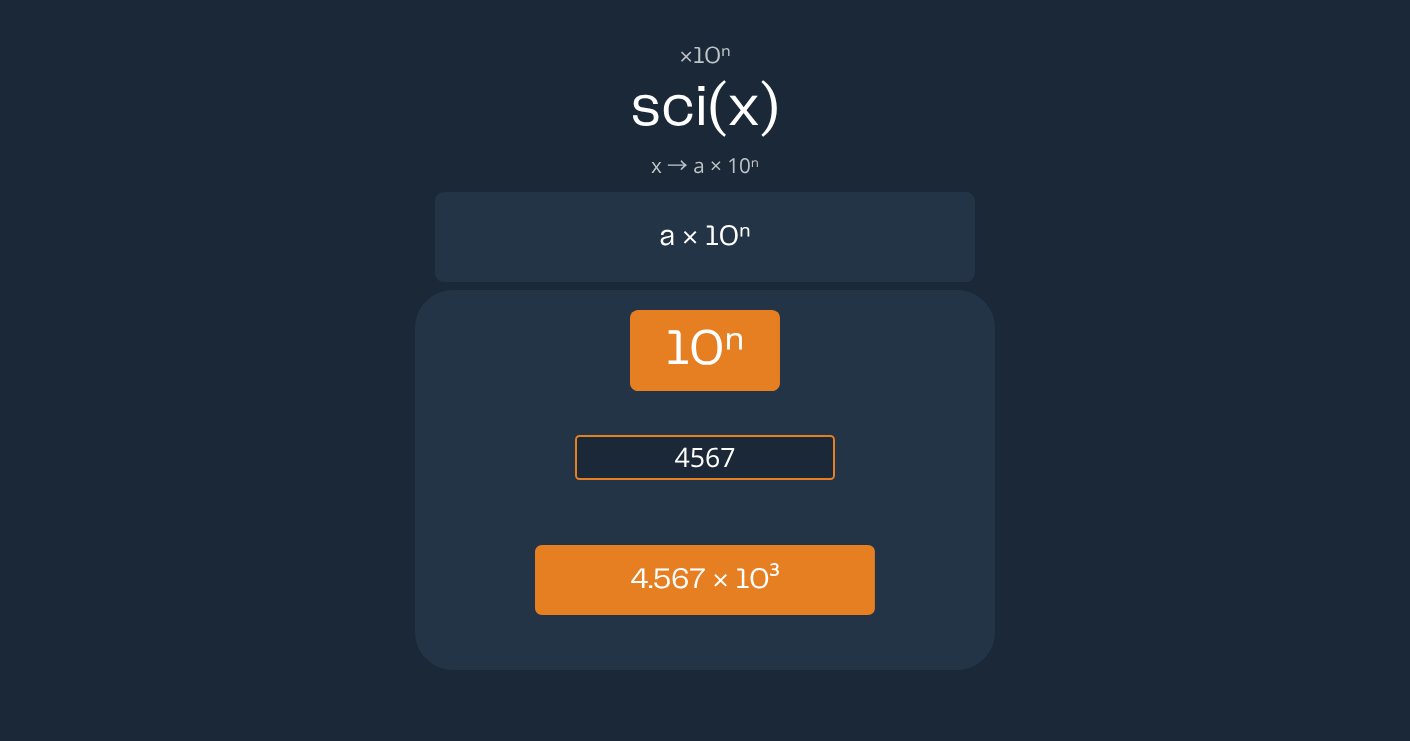 Calculadora de Notação Científica